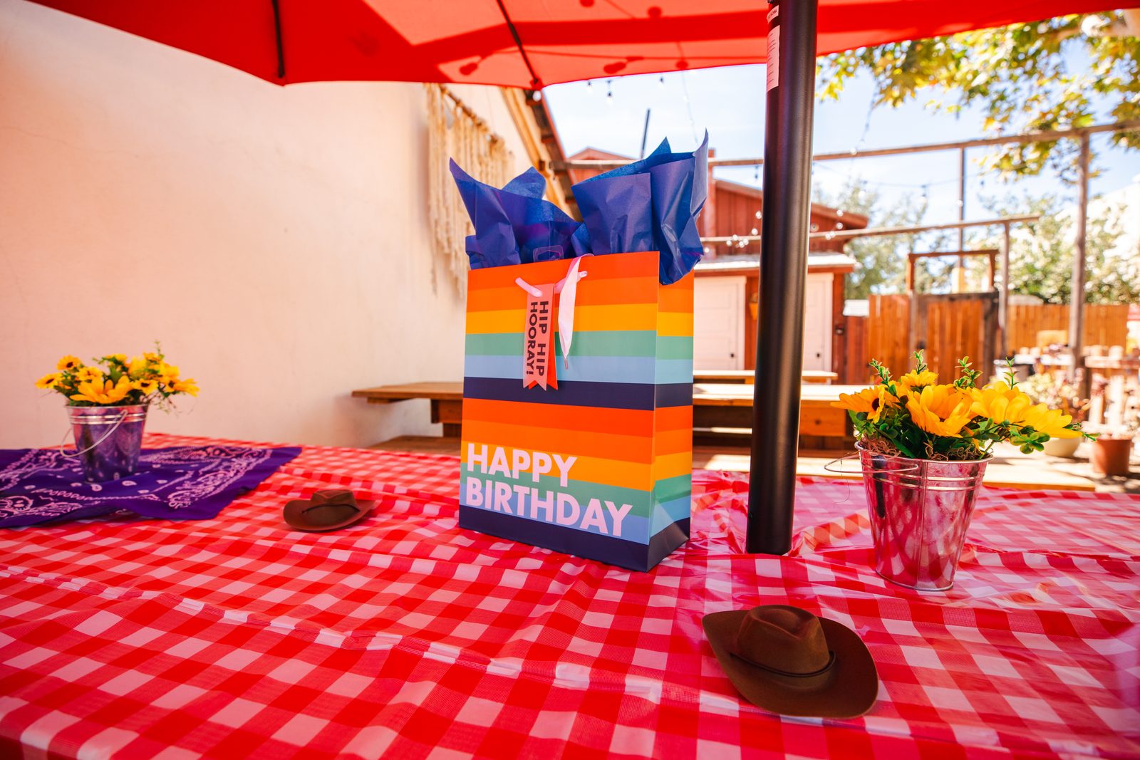 A party area at the ranch