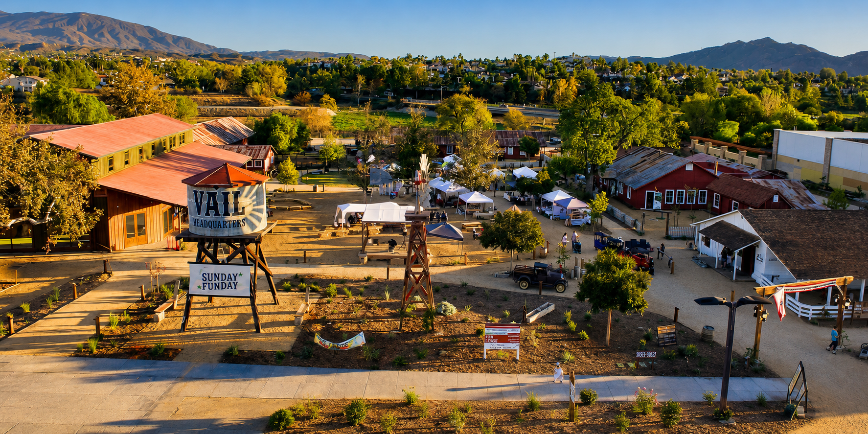 Aerial view of Vail Kids Ranch